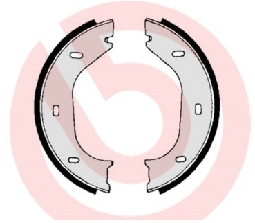 BREMBO Zesatw szczęk hamulcowych, hamulec postojowy S 06 505
