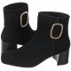 Caprice Botki Czarne 9-25307-27 004 Black Suede (CP283-a)