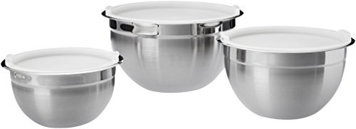 AmazonBasics Stainless Steel 3-Piece mixing Bowl Set LFMB17001