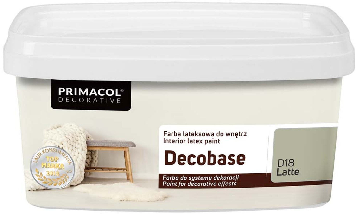 Primacol Emulsja lateksowa Decobase Latte 1 l