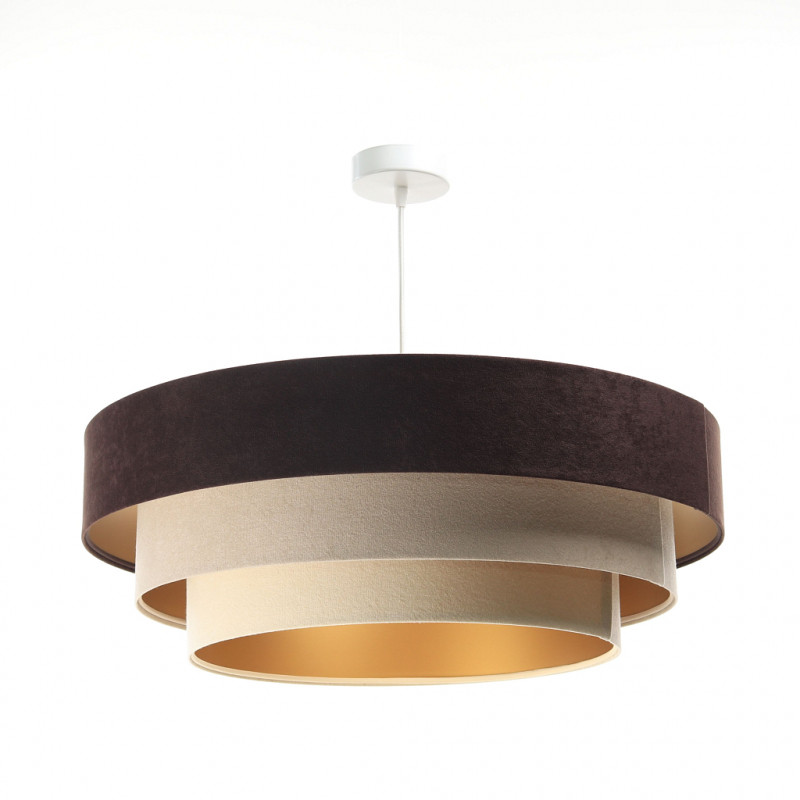ImoLight Lampa wisząca Dalia Mix Brązowo-Beżowo-Kremowo-Złota 050-080-60 // IL-Dl-019