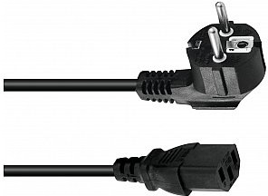 OMNITRONIC Kabel zasilający IEC 3x1,0 0.6m bk 3023521A