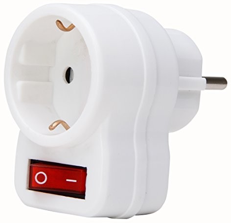 Kopp pomiędzy wtyczka z przełącznikiem, 1 sztuki, Arctic/biały, 470112003