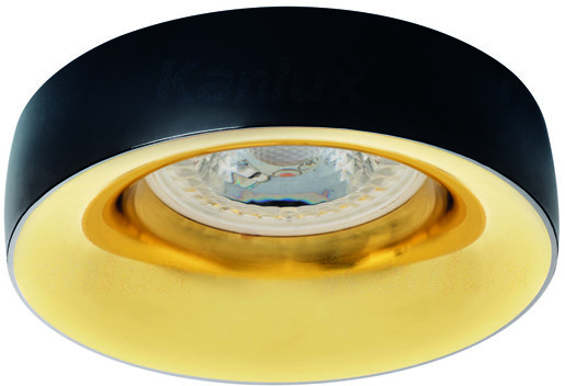 Kanlux Oczko halogenowe / LED ELNIS L Czarny / Złoty 27810