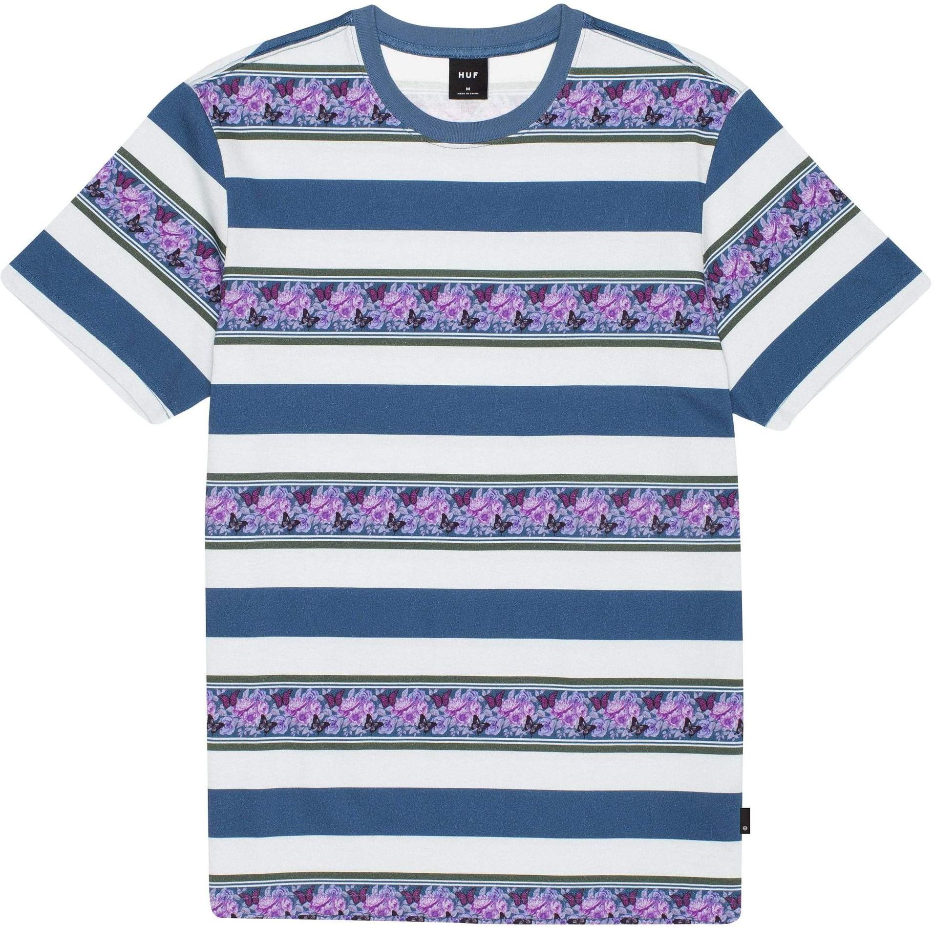 HUF t-shirt HUF MONARCH STRIPE KNIT Pale Aqua
