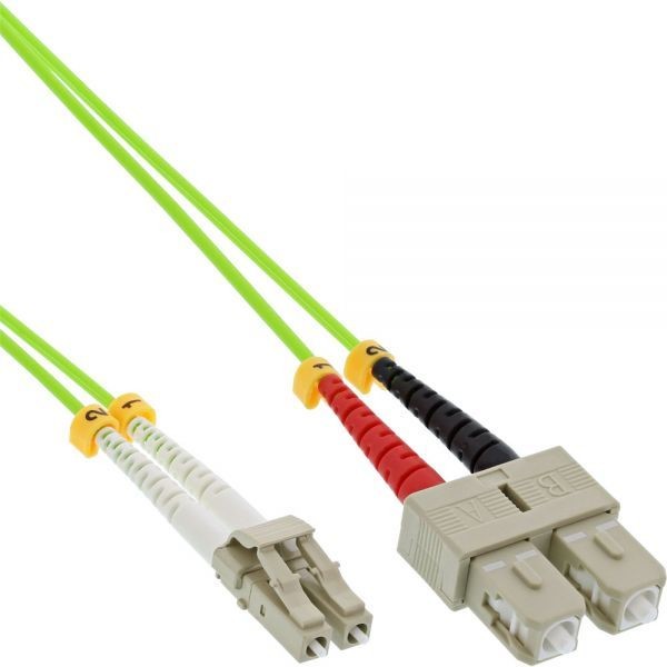 Фото - Дрiт i кабель InLine ® LWL Duplex Kabel, LC/SC, 50/125µm, OM5, 5m 