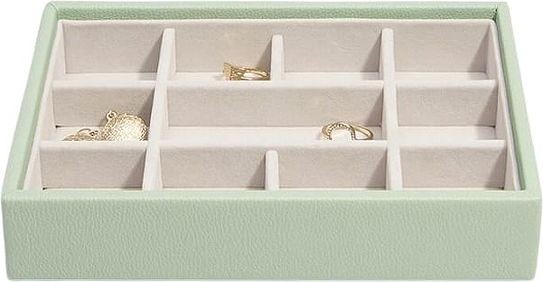 Stackers Szkatułka na biżuterię Stackers 11 komorowa mini zieleń szałwiowa 74522