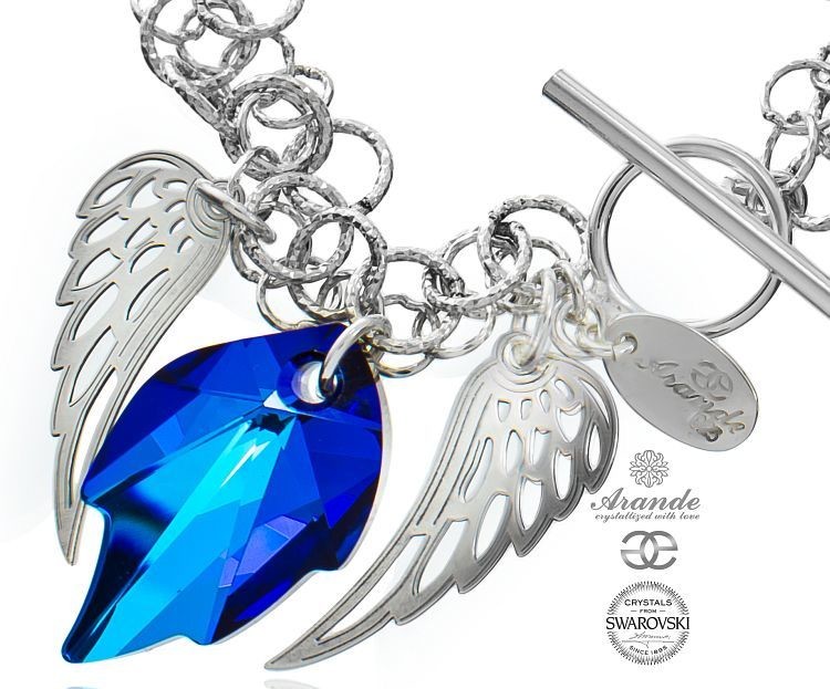 Swarovski Arande bransoletka ANGEL WING BERMUDA SREBRO CERTYFIKAT 700879