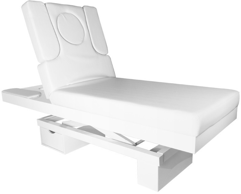 ACTIVESHOP SPA LEŻANKA KOSMETYCZNA AZZURRO 815B ŚWIECĄCA WHITE PODGRZEWANA AS_126478