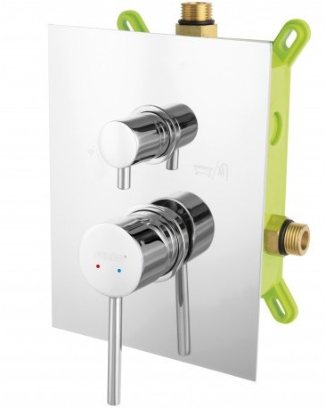 Ferro Bateria FIESTA Box-podtynkowa 3-F, chrom BFI7P3BOX / Szybka Wysyłka / Ponad 8000 miejsc odbioru! BFI7P3BOX