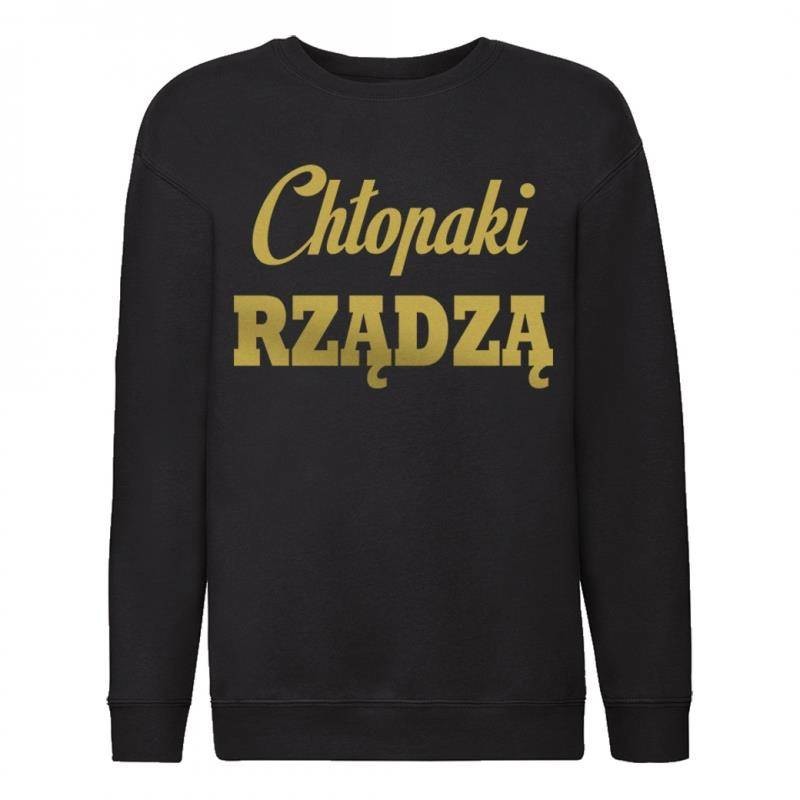 Poczpol Chłopaki rządzą - bluza dziecięca - złoty nadruk PRZPOC-0-3013