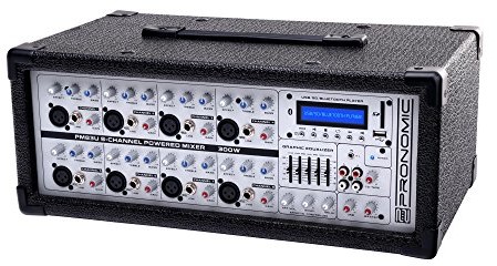 Pronomic pronomic pm83u power mieszacz (USB, SD, Bluetooth, odtwarzacze MP3, cyfrowy efekt urządzeniu, 300 Watt) z wbudowanym wzmacniaczem PM83U MP3