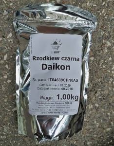 Toraf Nasiona na kiełki RZODKIEW JAPOŃSKA DAIKON 1kg Nas000378