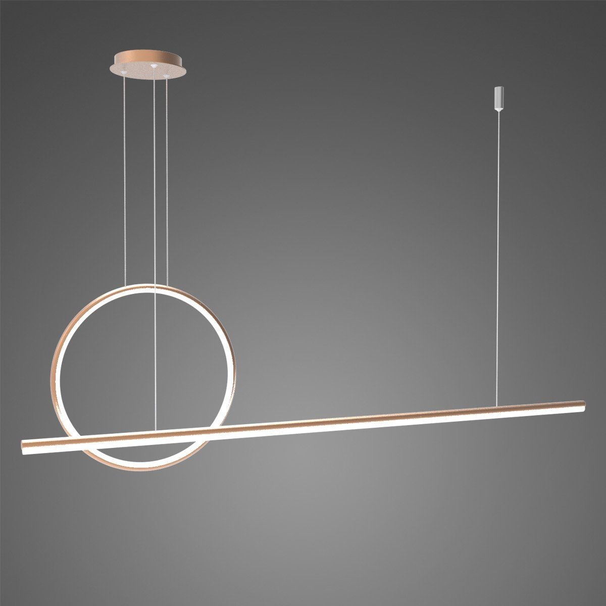 Altavola Design Lampa sufitowa Nowoczesna lampa sufitowa LED do salonu Altavola Linea No.2 LA087/PX_4k_copper_dimm LA087/PX_40_4k_copper_dimm