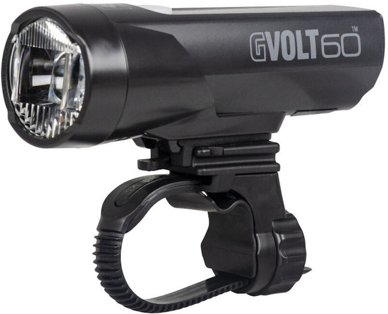 Cateye GVolt 60 Front Light, czarny 2022 Lampki przednie na baterie FA003521076
