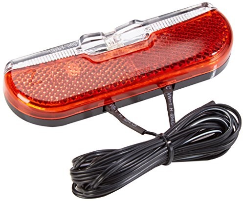 Trelock LS 613 Duo Flat 8003253 tylna lampka rowerowa zasilana dynamem, kolor: czarny