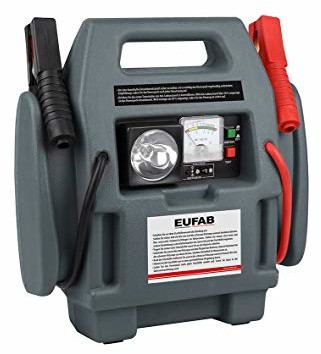 Eufab 16643 Powerpack, pomoc startowa, z kompresorem, 7 Ah 16643