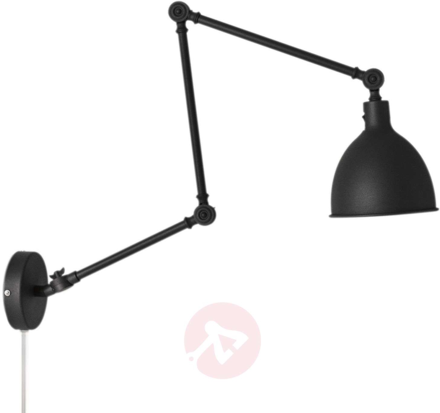 By Rydéns By Rydéns Bazar lampa ścienna z wtyczką, czarna