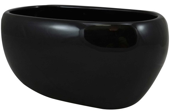 Osłonka doniczki doniczka wewnętrzna 27 cm czarna