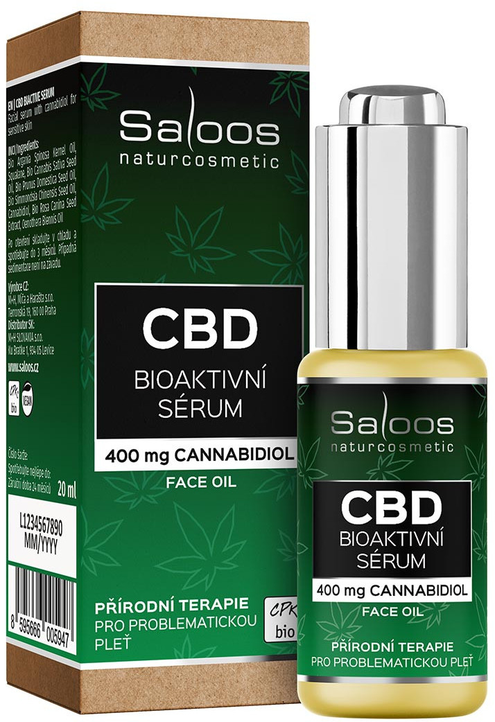 Saloos Saloos CBD Bioactive Serum Natural Face Oil 20ml
