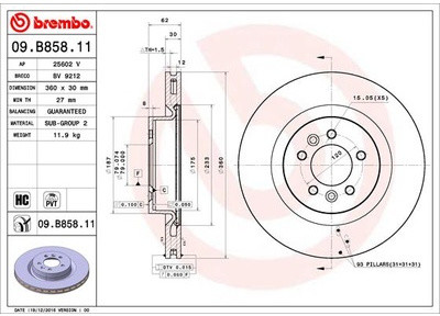 BREMBO 09.B858.11 09.B858.11