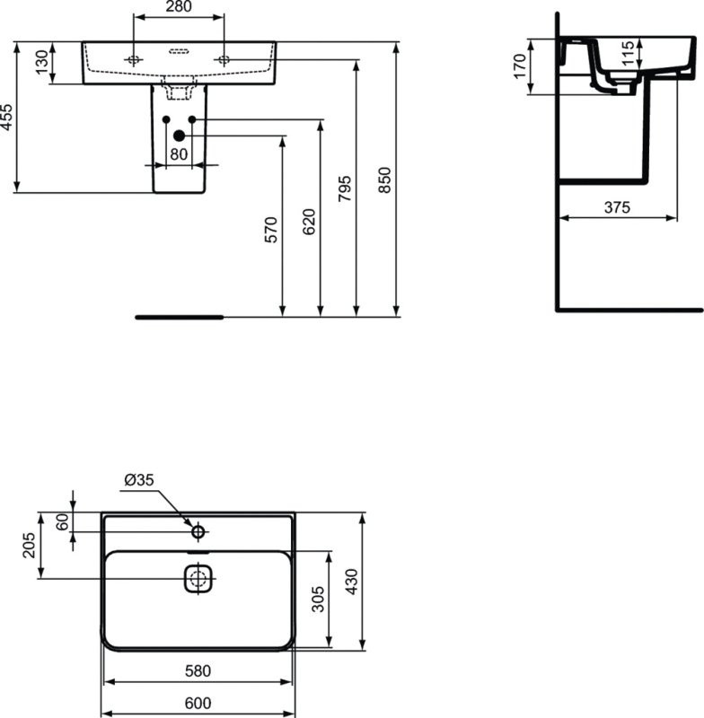 Ideal Standard Strada II  60x43   T300001