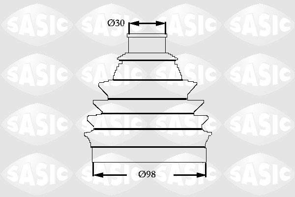 SASIC OSŁONA PRZEGUBU 2933063 ZEW CITROEN/FIAT/LANCIA/PEUGEOT 2.0HDI 2.2HDI 02