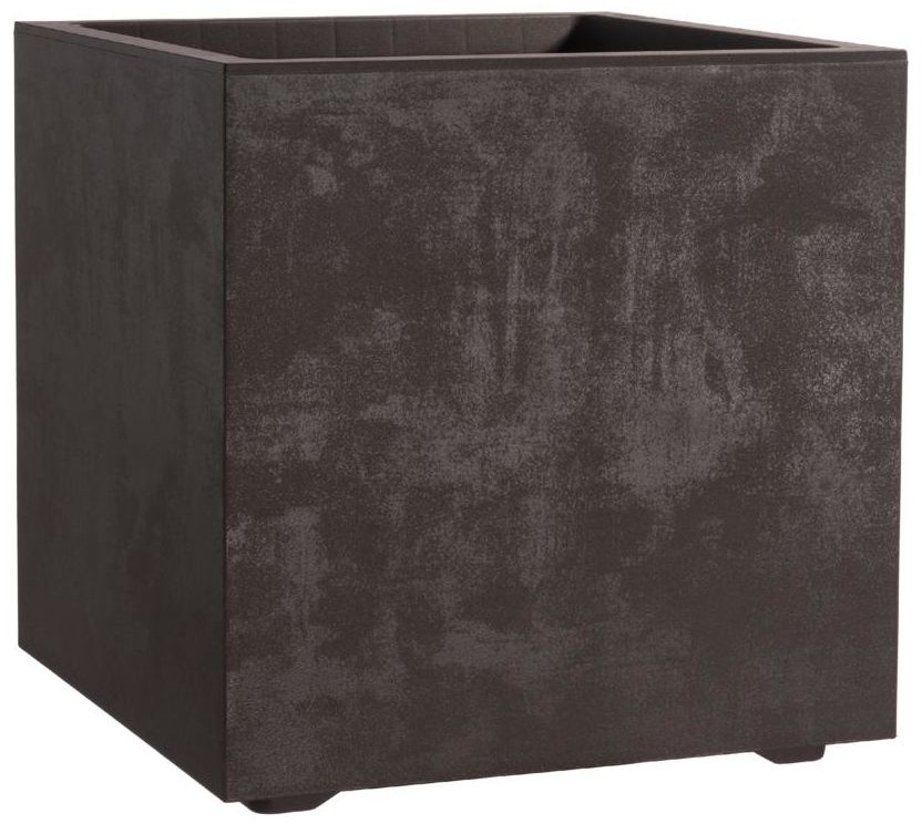 Deroma Donica ze zbiornikiem Cubo 25x25 cm brązowa