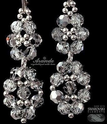 Swarovski kolczyki CRYSTAL COMET SREBRO ŚLUB