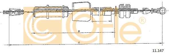 COFLE LINKA GAZU COFLE 11.147 OPEL VECTRA 1.6I CAT/1.8I CAT 88-95