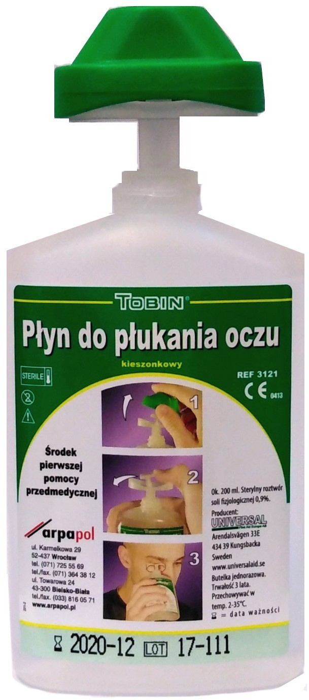 Tobin Płyn Do Płukania Oka - Kieszonkowy (200Ml) Tobin