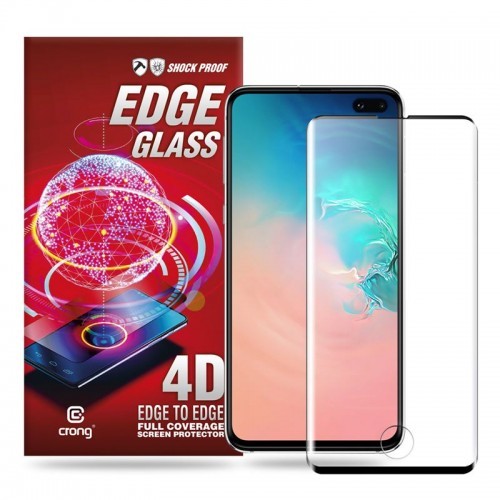 Samsung Crong Crong Edge Glass - Szkło full glue na cały ekran Galaxy S10+