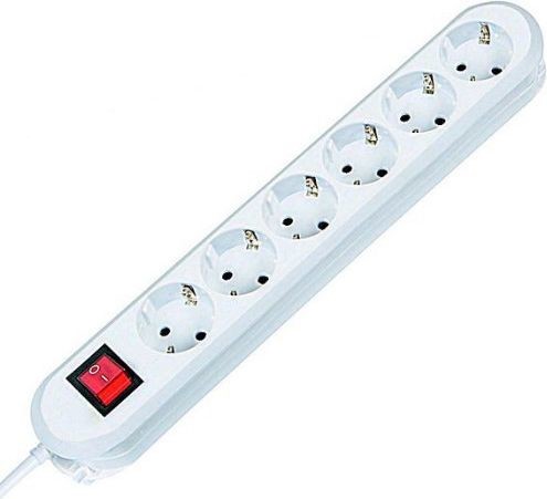 Bachmann Listwa zasilająca SMART 6x Gniazd white 1xprzełącznik3 m - 3 (381.251K)