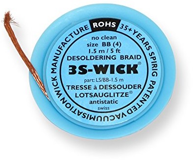 Spirig spirig 3S-Wick lotsau glitze 2,7 MM na 1,5 m szpula antystatyczną, wick2.7  1.5 WICK2.7-1.5