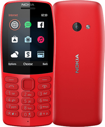 Nokia 210 16MB Dual Sim Czerwony