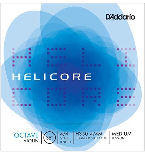 D'Addario D'Addario Helicore Octave zestaw strun skrzypce ze skalą 4/4, średnie napięcie H350 4/4M