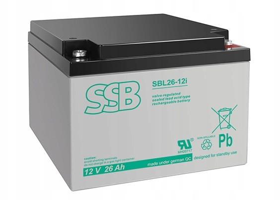 SSB Akumulator Sbl 26-12i Agm 26Ah 12V 10-12 lat