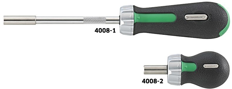 STAHLWILLE Rękojeść grzechotkowa długa do końcówek typu BIT 1/4