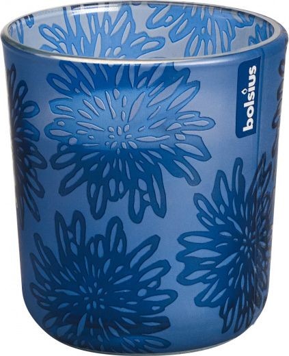 NoName świeca zapachowa Zamrożony ogród 7,3 cm szkło/niebieski wosk twm_479679