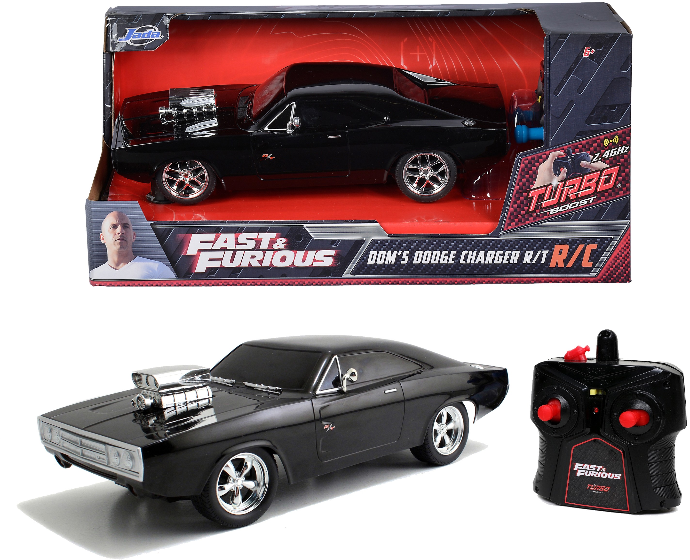 Fast&Furious, pojazd RC 1970 Dodge Charger 1:24 4006333064890