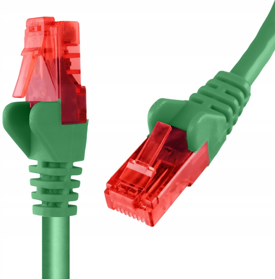Kabel Lan Cat 6 U/utp AWG24 zielony 25m