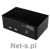 StarTech com DVI VGA DUAL MONITOR KVM com Dual DVI VGA 2 Port Monitor Audio Switch 2-fach KVM Umschalter USB 2.0 1920x1200 2 x USB 2.0 4 x DVI-I 4 x Klinke Buchse (SV231DDVDUA)