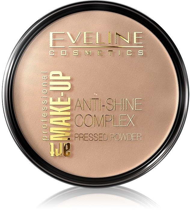 Eveline Art Make Up, puder prasowany nr 35 Golden Beige, 14 g