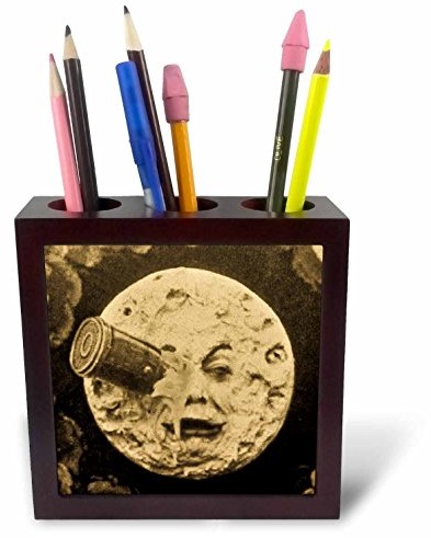 3dRose 3dRose ph_50664_1 15 cm 'a Trip to the Moon (antyczna sepia)' uchwyt na długopisy do płytek ph_50664_1