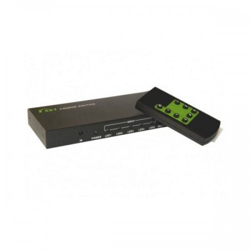 Techly Techly Przełącznik HDMI 5/1 z pilotem, 4K2K 3D, czarny 020713