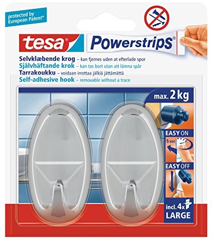 tesa Powerstrips hak duży owalny, 2 sztuki