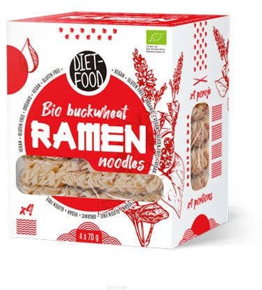 Diet-Food Bio Buckwheat Ramen Noodles - 4x70g Makaron gryczany