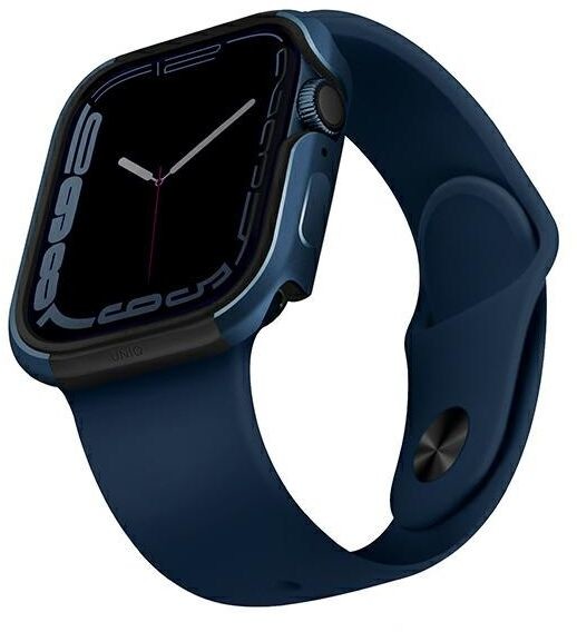 Uniq etui Valencia Apple Watch Series 4/5/6/7/SE 45/44mm. niebieski/blue