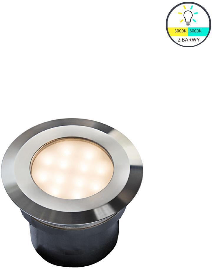 Polned Lampa najazdowa/podwodna, ogrodowa zewnętrzna IP 68 (2W, 3000K/6000K) (system 12V LED) Gavia 4134601