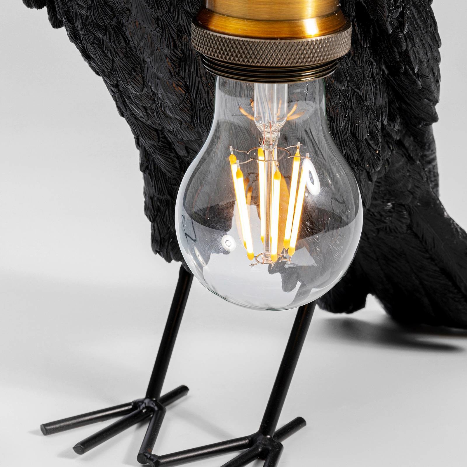 KARE Animal Crow lampa stołowa w kształcie wrony
